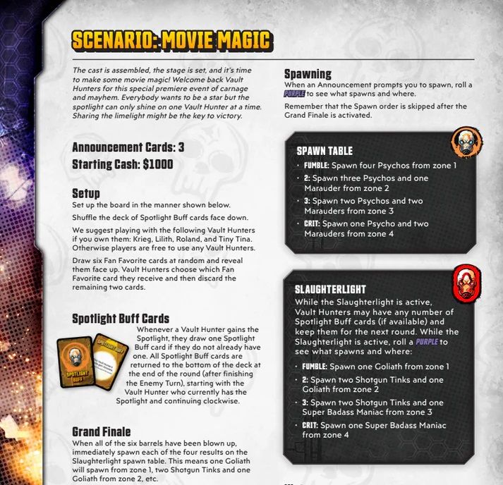 Borderlands: Mister Torgue's Arena of Badassery – Movie Magic Scenario