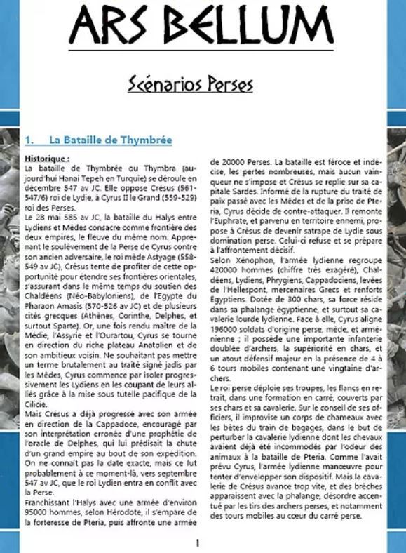 ARS BELLUM: Extension Perses