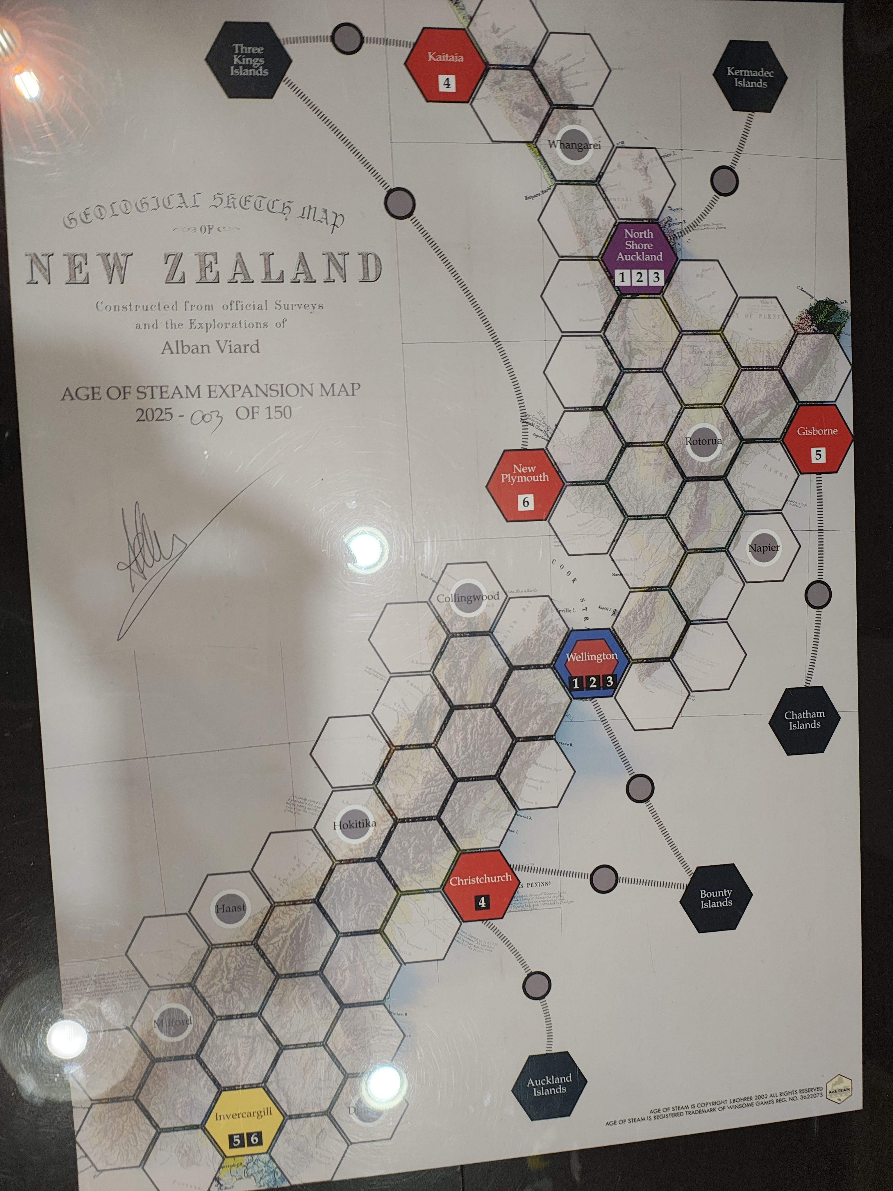 Age of Steam Expansion: New Zealand and Korea
