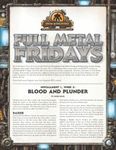 RPG Item: Full Metal Fridays Installment 1, Week 2: Blood and Plunder