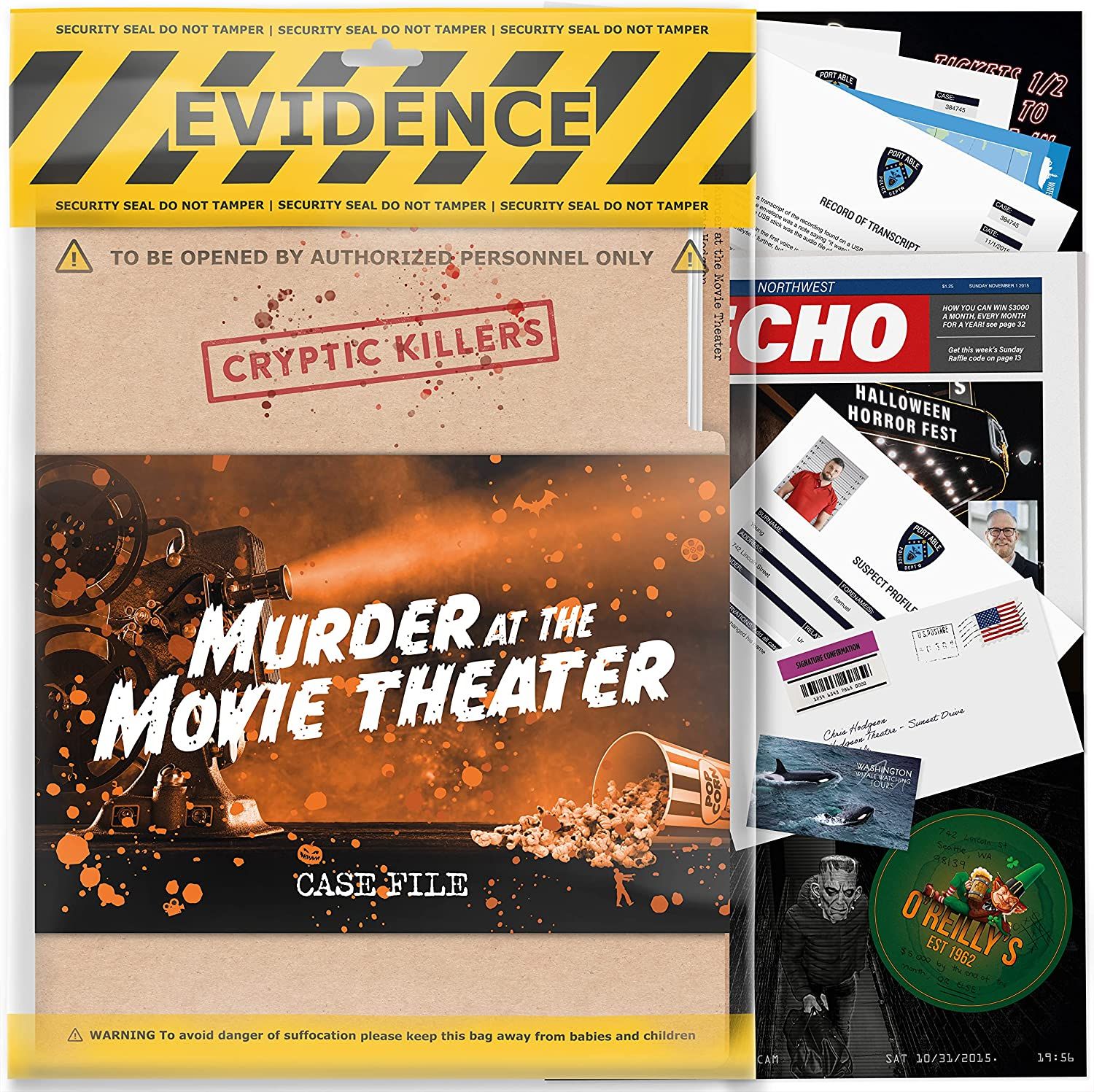 Murder at The Movie Theater cover art
