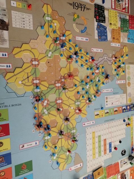 GMT Games 18 India Boardgame Railroad Management main image 0