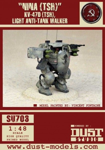 Dust Tactics: KV-47D (TSH) Light Anti-Tank Walker – "Nina"