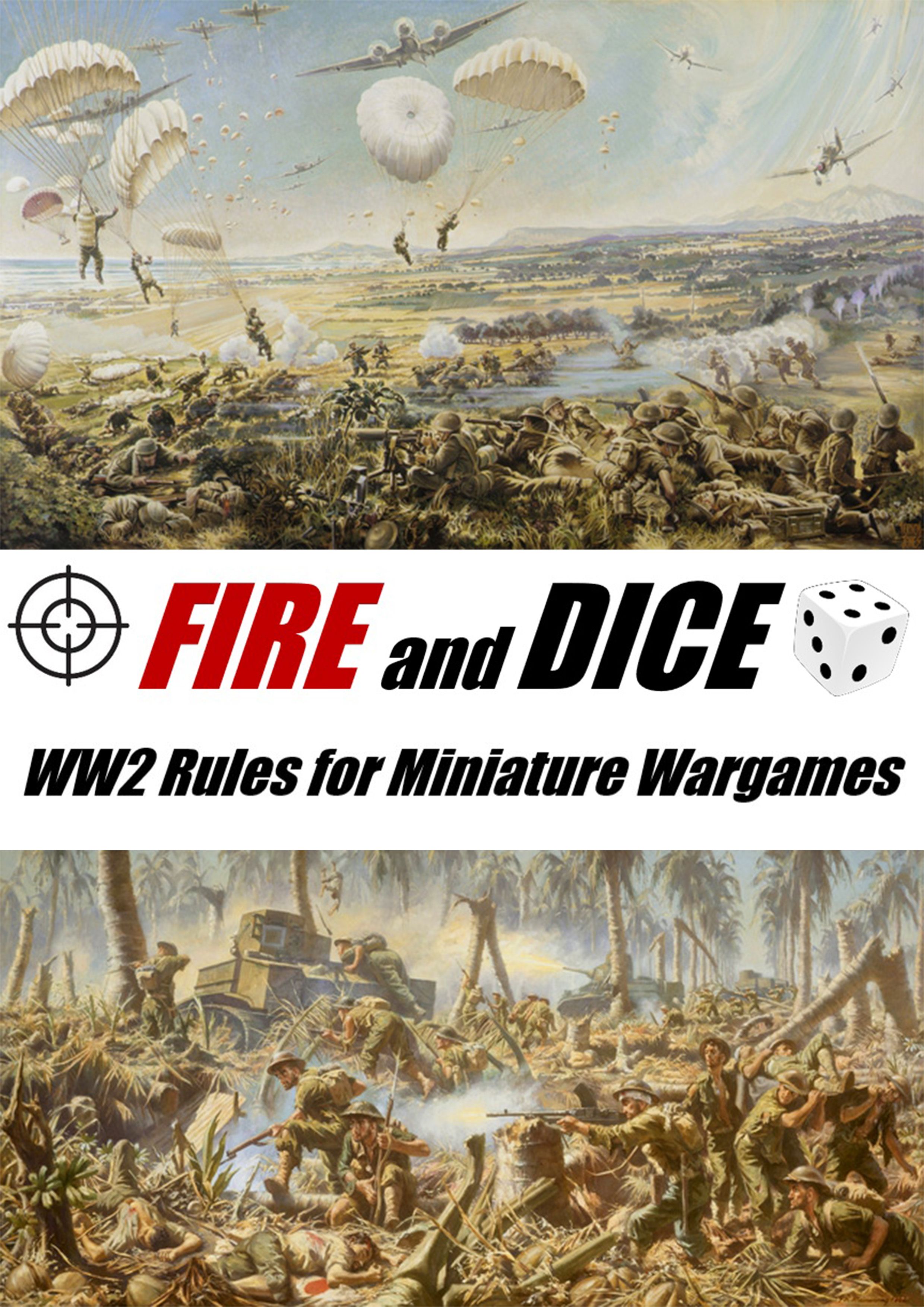 Cover art for Fire and Dice: WW2 Rules for Miniature Wargames