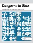 RPG Item: Dungeons in Blue: Geomorph Tiles for the Virtual Tabletop: Icon Pack One