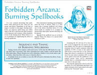 RPG Item: Burning Spellbooks