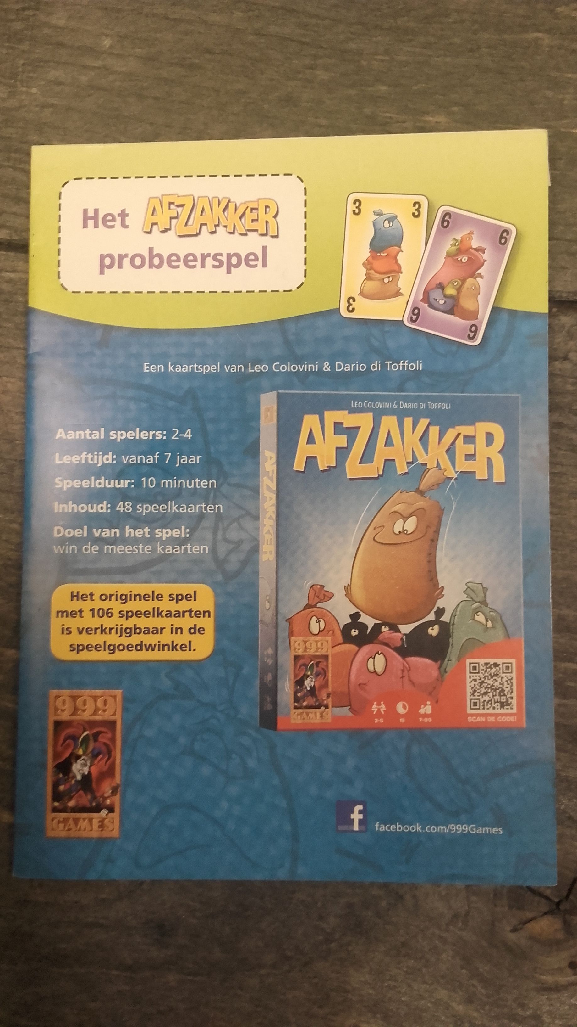Afzakker Probeerspel