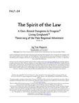 RPG Item: PAL7-04: The Spirit of the Law