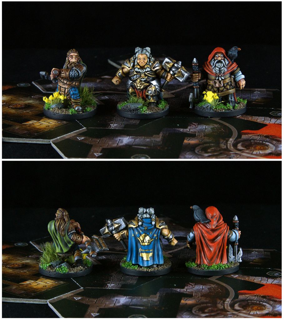 Gimli, Dis and Balin. LotR Journeys in the MiddleEarth Through