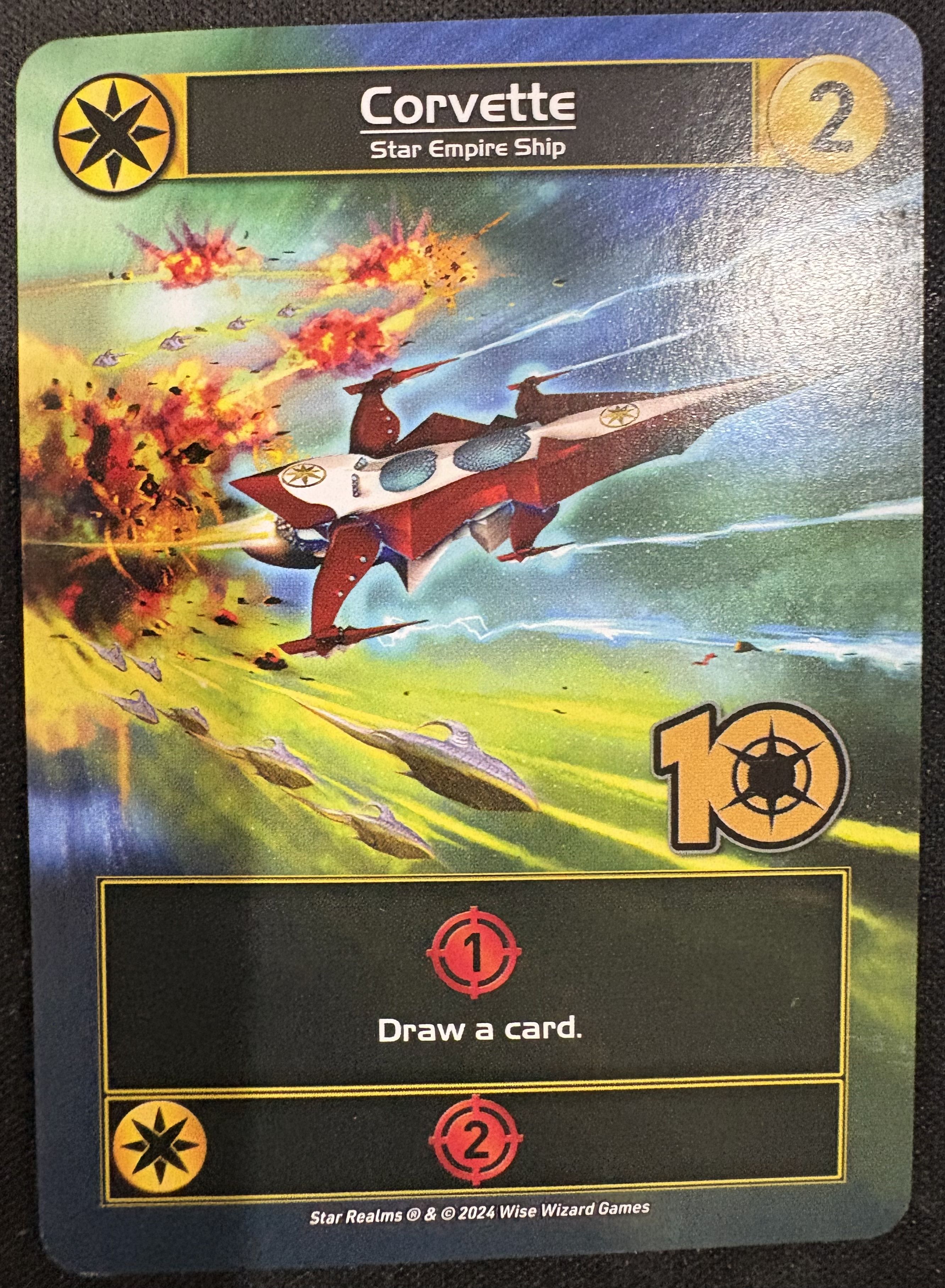 Star Realms: Corvette Promo Card 10th Anniversary