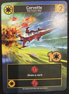 Star Realms: Corvette Promo Card 10th Anniversary