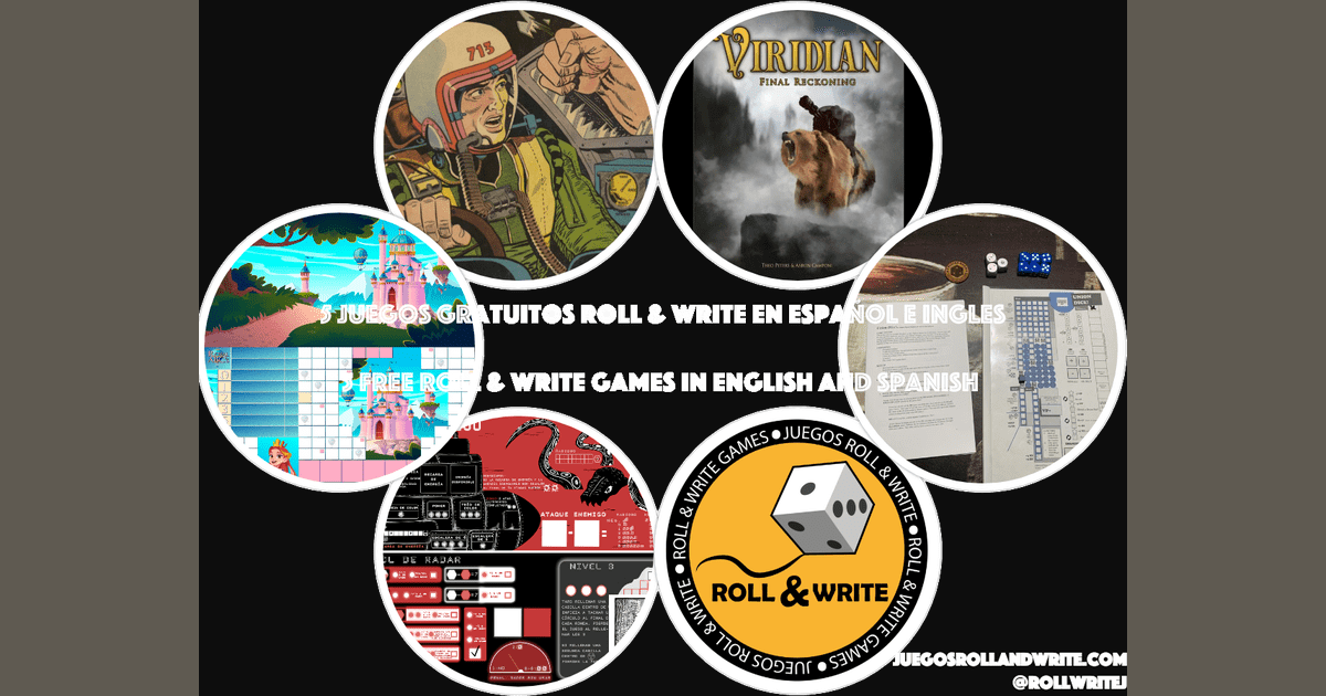 5 Free Print and Play Roll & Write Games in Spanish and English 34th