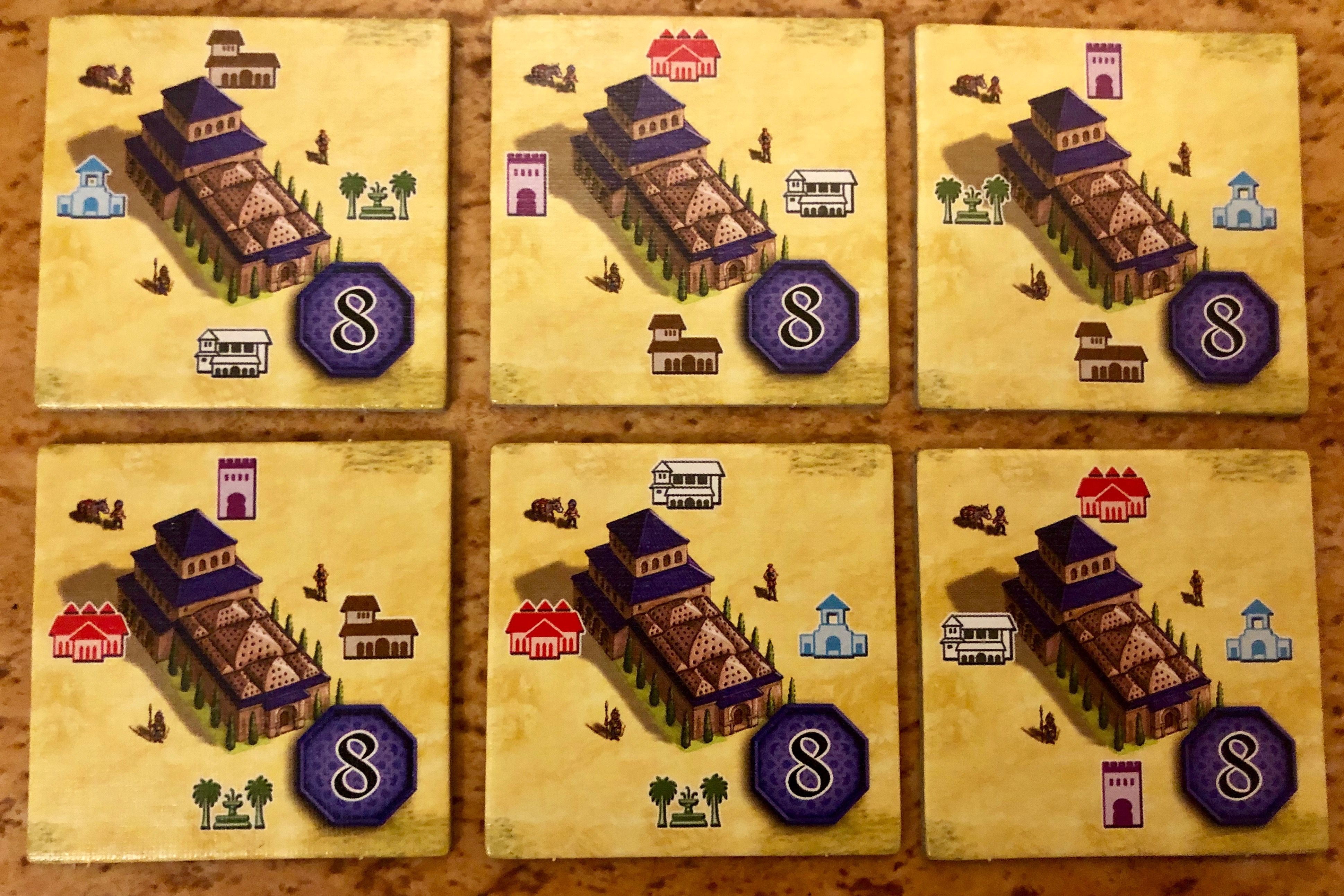 Alhambra: Designers&#039; Expansion – Bathhouses / Wishing Well / Palace Designers