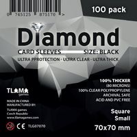 Diamond Black: Square Small - Premium (70x70mm)