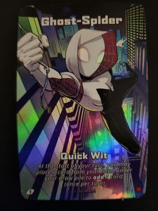 UNO Ultimate: Ghost-Spider – Quick Wit Super Rare Foil Chase Card