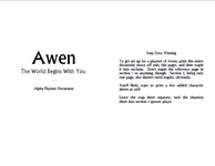 RPG Item: Awen Alpha Playtest