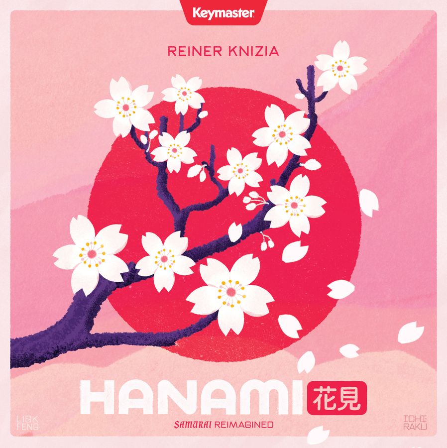Hanami gioco da tavolo strategia astratta per 2-4 giocatori - copertina ufficiale Keymaster Games