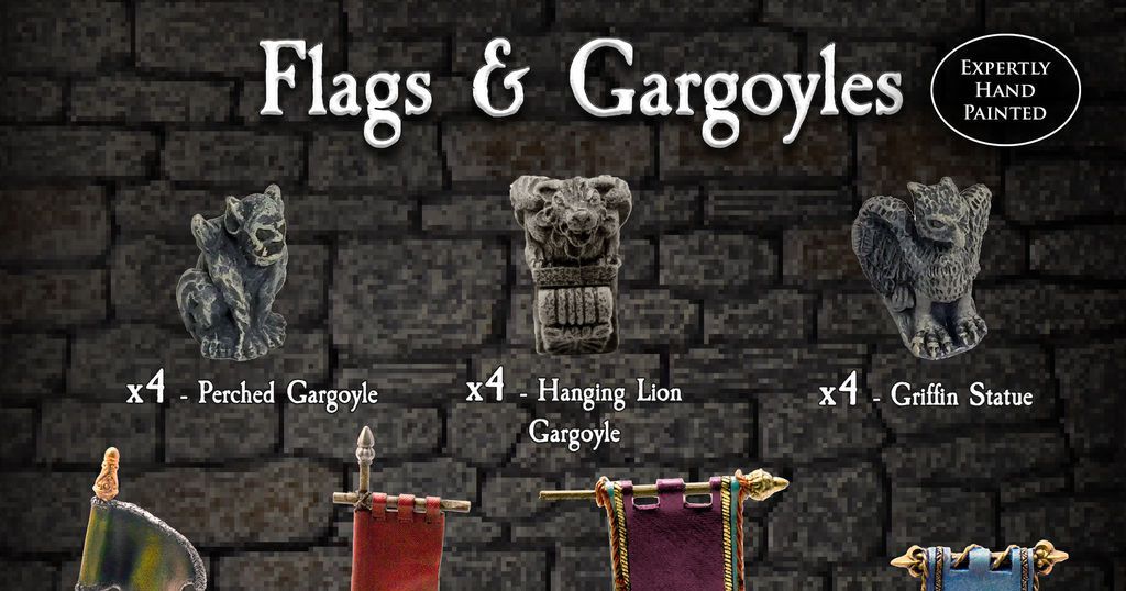 Flags & Gargoyle Pack | RPG Item | RPGGeek