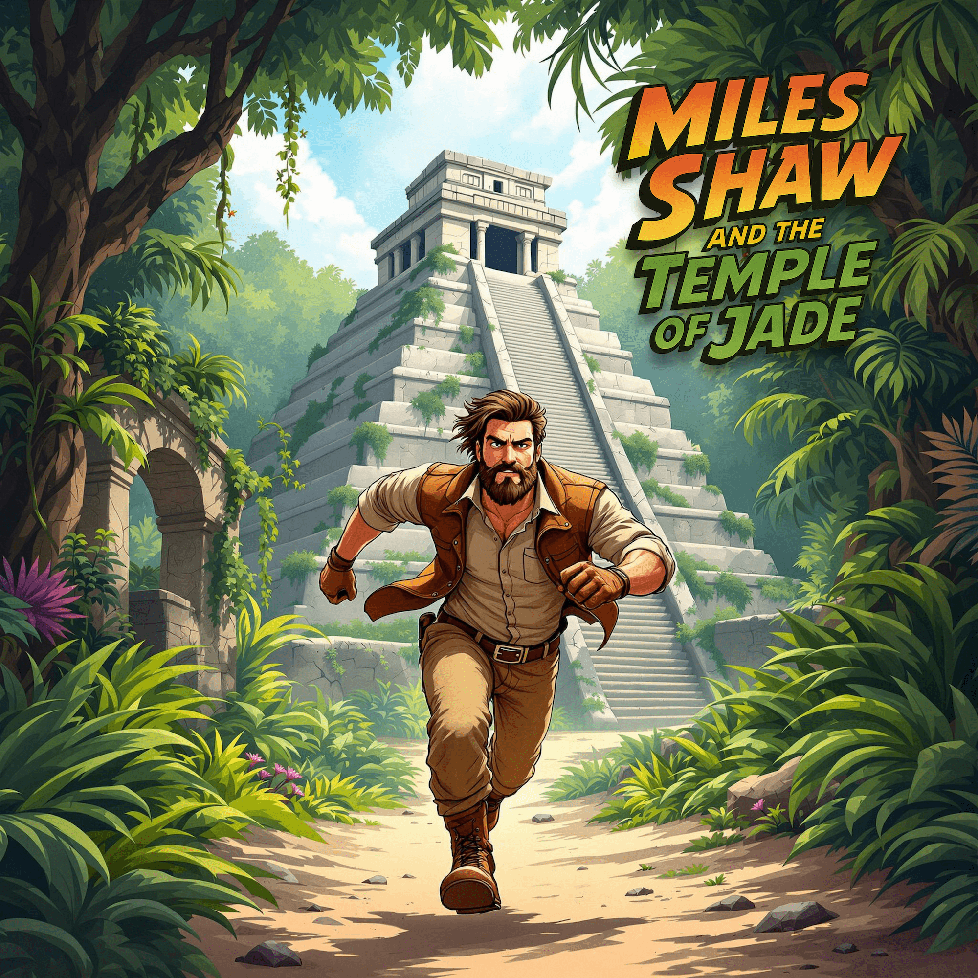 Cover art for Miles Shaw and the Temple of Jade