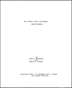 Column, Line, and Square: Battle Manual