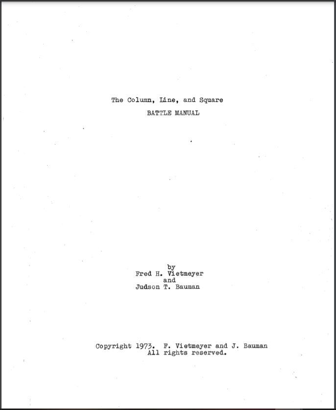 Column, Line, and Square: Battle Manual