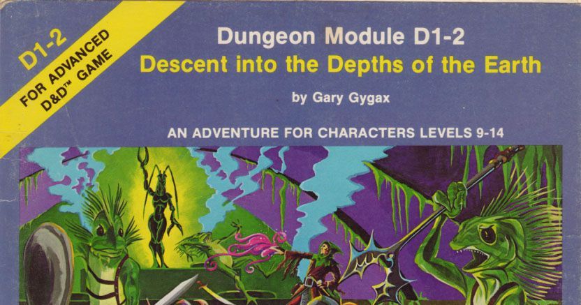 D1-2 Descent Into The Depths Of The Earth - Dungeons & Dragons (Softcover Reprint) By Gary Gygax