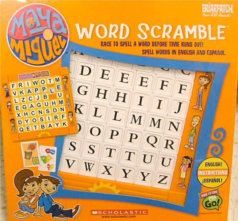 Maya & Miguel Word Scramble box art