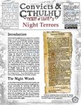RPG Item: Convicts & Cthulhu: Ticket of Leave #01: Night Terrors