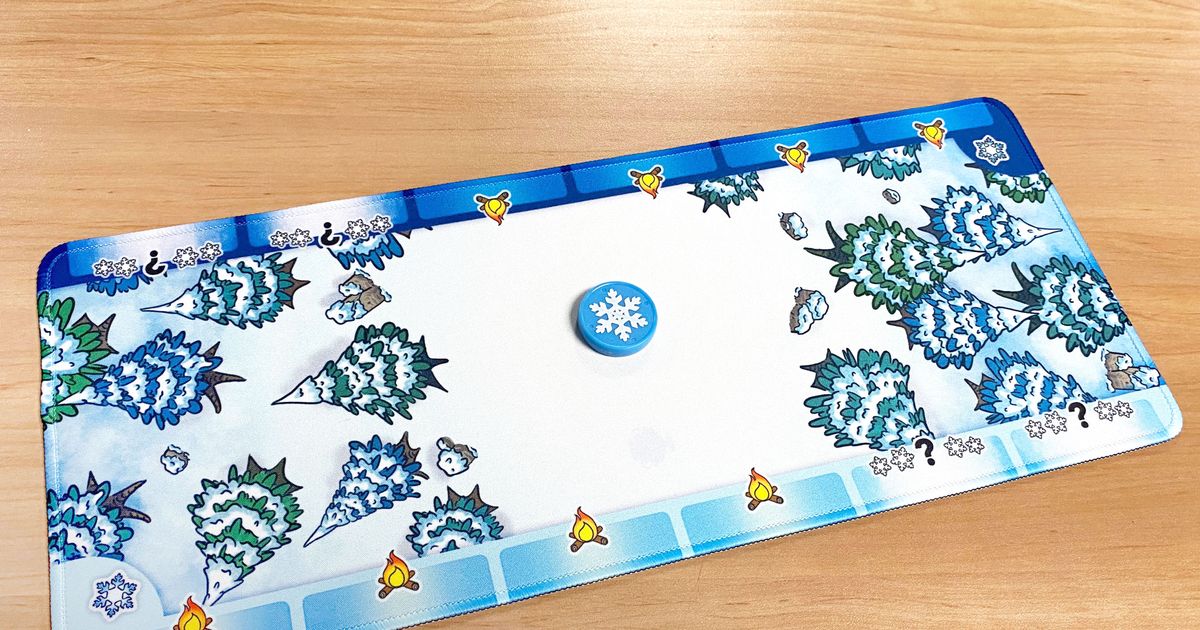 Challengers! Winter Park Playmat + Blue Token Board Game BoardGameGeek