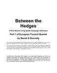 RPG Item: European Turmoil 1: Between the Hedges