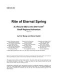 RPG Item: GEO3-06: Rite of Eternal Spring
