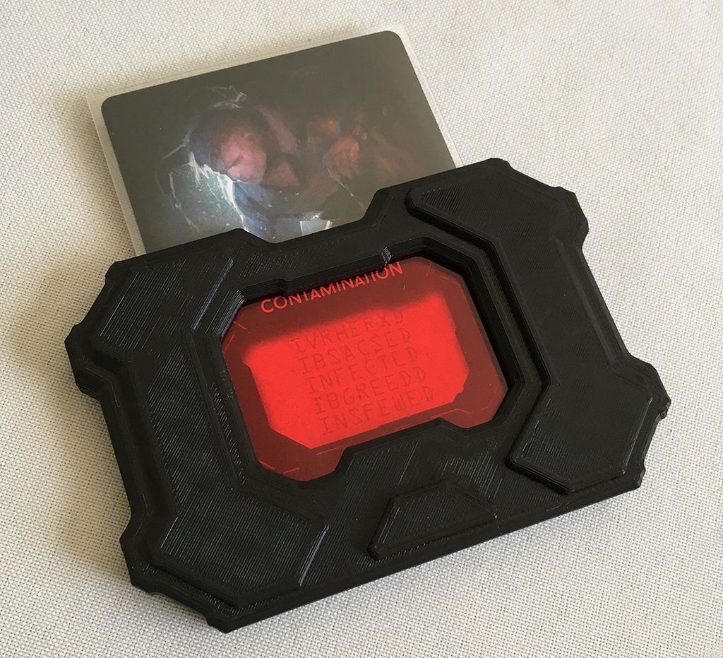 3D printed replacement for the Scanner & fits sleeved cards. — Photo by ScottE on BoardGameGeek