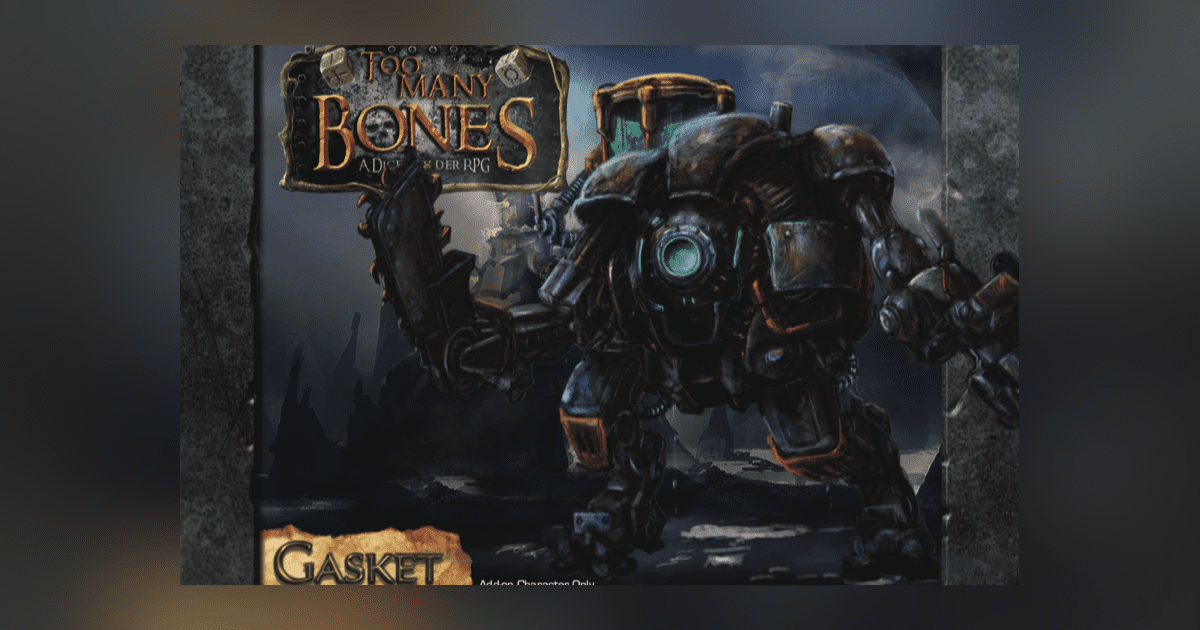 Too Many Bones Gasket Board Game BoardGameGeek