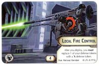 Star Wars Armada Local Fire Control Alternate Art Board Game