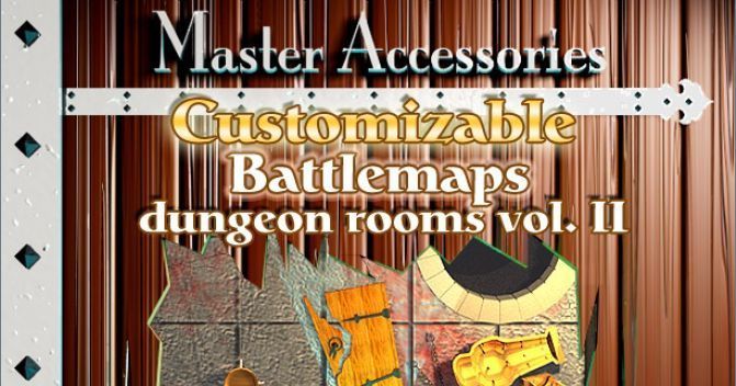 Customizable Battlemaps: Dungeon Rooms Vol. II | RPG Item | BoardGameGeek