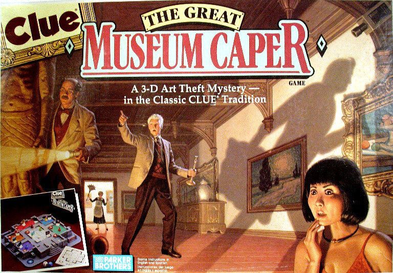 Clue: The Great Museum Caper - game box cover artwork (color correction of original ID#193542 by rdbret, permission granted)
