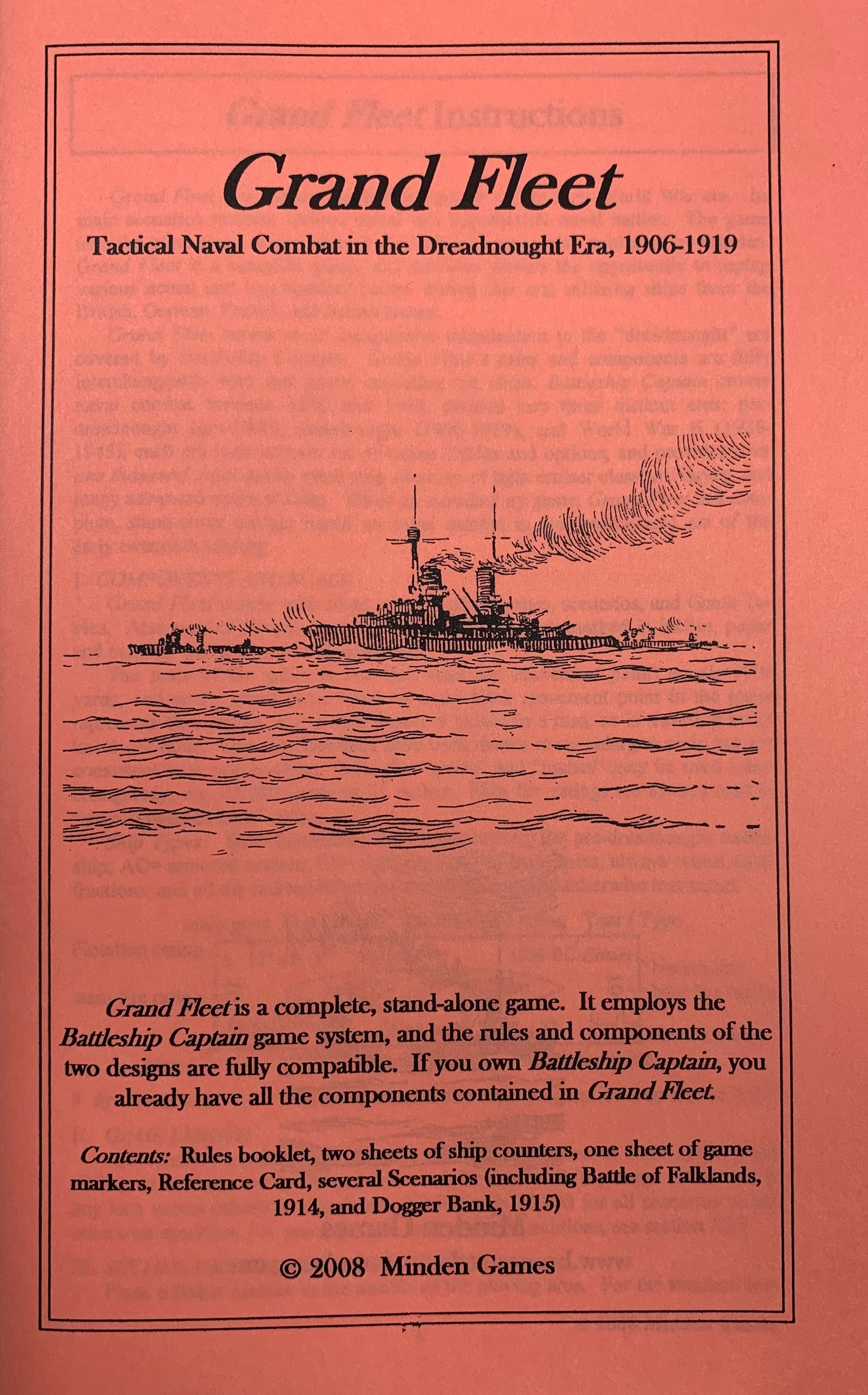 Grand Fleet: Tactical Naval Combat in the Dreadnought Era, 1906-1919 cover
