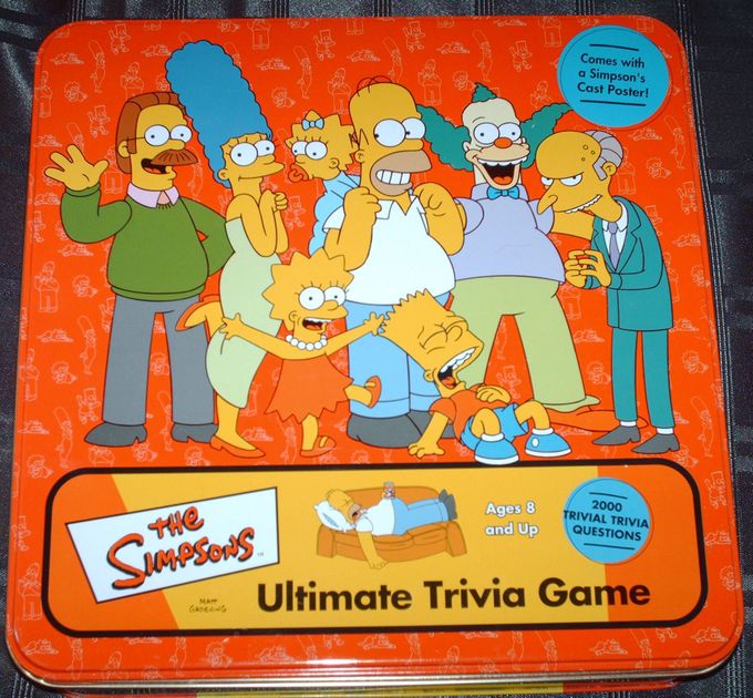 The Simpsons Trivia Game Board Game Boardgamegeek