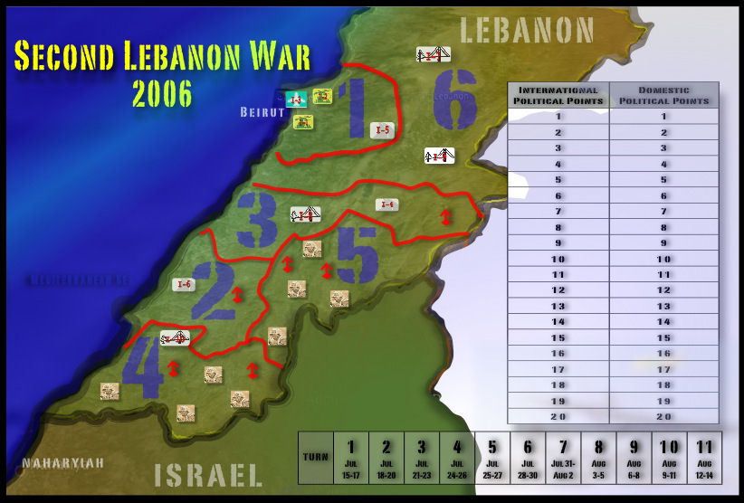 Second Lebanon War 2006 Board Game BoardGameGeek