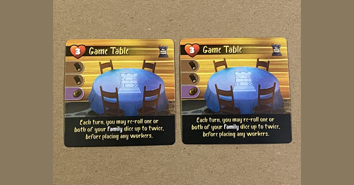 Creature Comforts: Game Table Promo Cards | Board Game 
