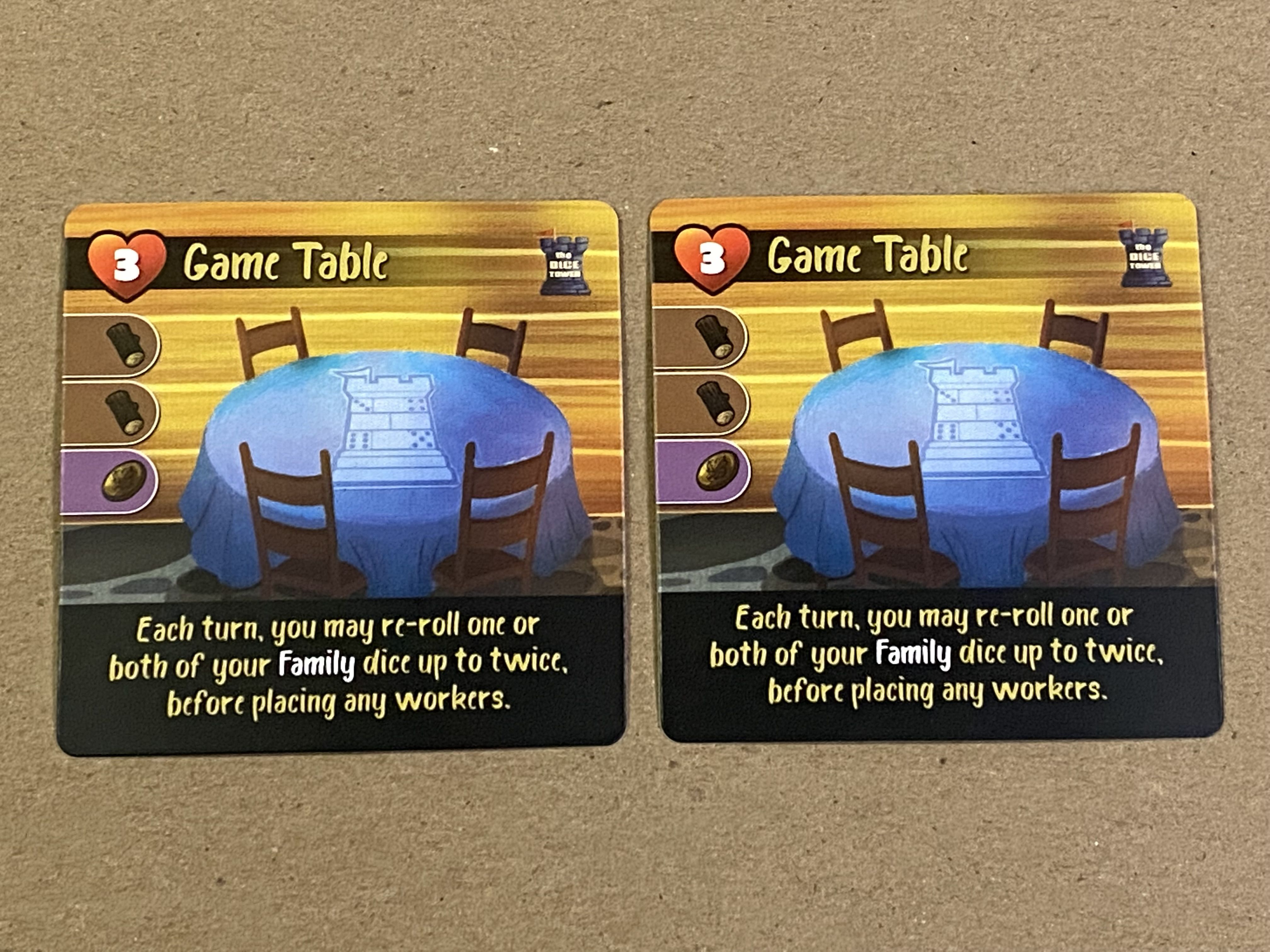 Creature Comforts: Game Table Promo Cards
