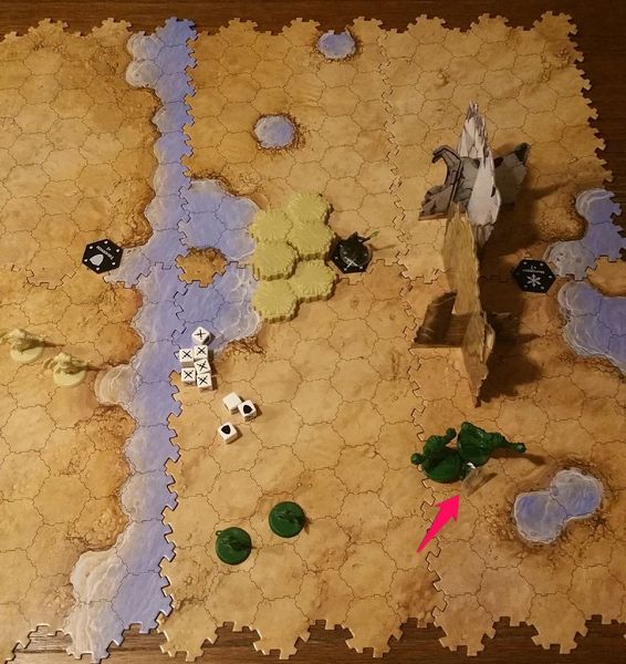 Yup that's Gideon getting pummeled under the might of the Pummelroot Elemental's