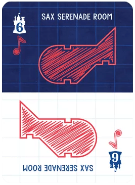 Blueprints of Mad King Ludwig: Sax Serenade Room Promo Card