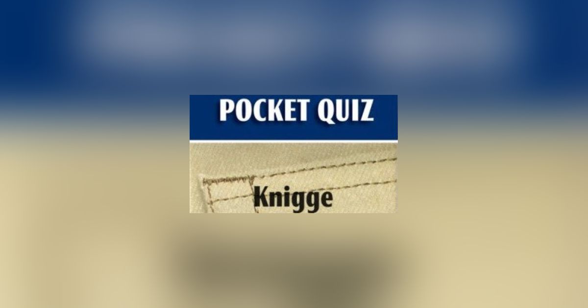 Pocket Quiz Knigge Board Game BoardGameGeek
