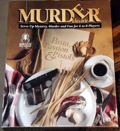 2002 University Games Bepuzzled Murder Mystery Party Pasta Passion and Pistols for sale online 