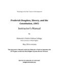 RPG Item: Frederick Douglass, Slavery, and the Constitution, 1845: Instructor's Manual