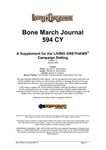 RPG Item: Bone March Journal 594 CY