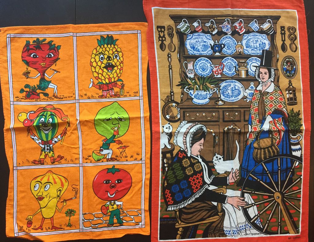 The Colorful World of Collecting: A Vintage Tea Towel Interview – In the  Vintage Kitchen: Where History Comes To Eat