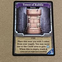 Clank!: Tower of Babble Promo Card