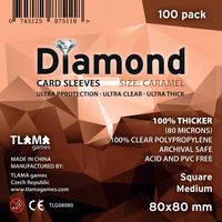 Diamond Caramel: Square Medium - Premium (80x80mm)
